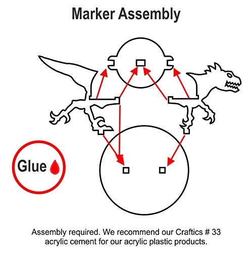Green Raptor, Character Mount Marker, 40mm Base (1)