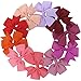 Baby Girls Boutique Grosgrain Ribbon Pinwhell Hair Bows clips For Teens Babies Kids Toddlers Set Of 40 Colors