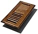 Decor Grates WL410-M 4-Inch by 10-Inch Wood Louver Floor Register, Medium Oak