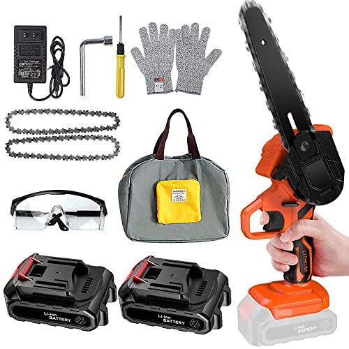 Mini Chainsaw , 6-Inch Cordless Mini Portable