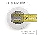 Drain Strain Clog Preventing Bathtub Drain Hair Catcher | ONLY Fits 1.5
