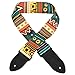 WOGOD Guitar Strap Jacquard Weave Hootenanny Guitar Strap with Leather Ends