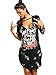 ZG&DD NEW LADIES ACID WASH RAW POWER PRINTED TOP LACE UP CHOKER NECK T-SHIRT DRESS WOMEN DRESS 04 X-Large