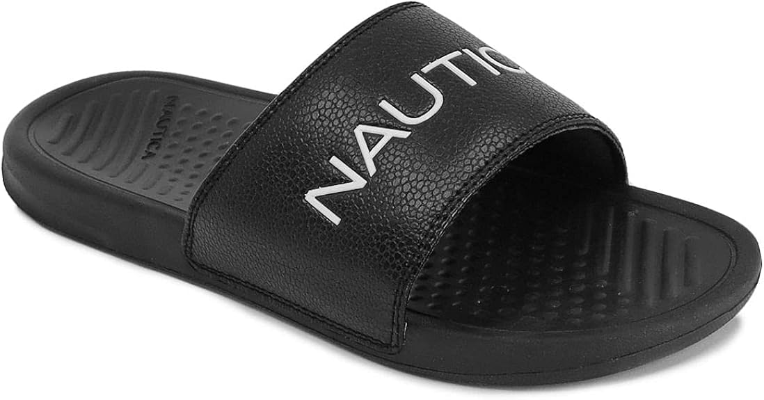 Amazon.com | Nautica Men's Athletic Slide Comfort Sandal | Sport Sandals & Slides