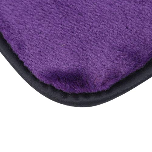 Yunzee 1PCS Luxury Soft Plush Car Center Console Cushion(13.78x 6.69inches) Car Armrest Seat Box Cover Protector for Car Motor Auto Vehicle,Purple