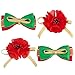 Blueberry Pet Pack of 4 Holiday Festival Wish-list Handmade Dog Hair Clips, Pet Grooming long Hair Accessories, Christmas Gifts for Dogs & Cats