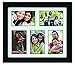 kieragrace Langford Wood Collage Picture Frame, 12 by 14-Inch Matted for 5-4 by 6-Inch Photos, Black