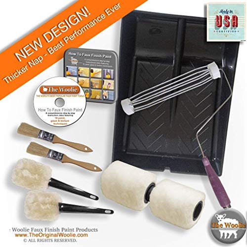 The Woolie Original Dual 2Color Split Roller Faux Painting Beginner