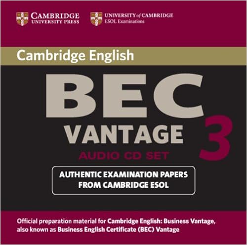 Amazon Com Cambridge Bec Vantage 3 Audio Cd Set 2 Cds Bec Practice Tests 9780521672016 Cambridge Esol Books