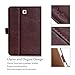 ProCase Galaxy Tab S2 8.0 Case - Leather Stand Folio Case Cover for 2015 Galaxy Tab S2 Tablet (8.0 inch, SM-T710 T715 T713) - Brown
