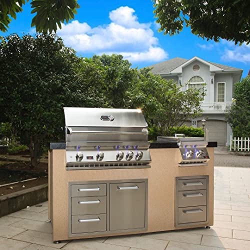 Bonfire Outdoor Kitchen Drawers Stainless Steel Builtin Triple Drawers