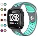 NANW Bands Compatible with Fitbit Versa/Versa 2/Versa Lite Small Large, Soft Silicone Replacement Band for Versa/Versa 2, Air Hole Wristband Strap for Women Men