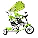 Baby Stroller Tricycle Toy Bike Baby Toddler Ride Green Twins Kids Child Push Toy Outdoor Trike MD Group
