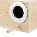 PINVNBY Parakeet Nesting Box Bird House for Cage Wood Mating Box Bird Breeding Box for Lovebirds, Cockatoo, Budgie, Finch, Canary Small and Medium Sized Birds (L:9.8 * 5.3 * 5.3 inch)