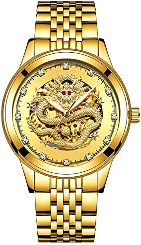 Military Watches Quartz Wrist Watches, TEVISE Men's Watch Automatic Multi-Function Male Watch Mechanical Men's Dragon Watch