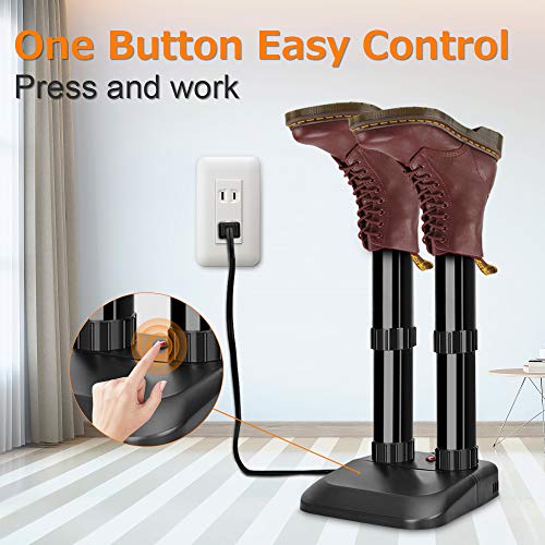 Air Choice Boot Dryer Electric Shoe Dryer and Warmer with OneButton