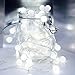 WERTIOO Battery Operated String Lights 33ft 100 LEDs Globe Christmas Lights with Remote Control for Outdoor/Indoor Bedroom,Garden,Christmas Tree[8 Modes,Timer ] (White)