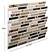 Premium Kitchen Backsplash Peel and Stick Tile,Stick On Backsplash Wall Tiles for Bathroom-Self Adhesive-10.62