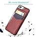 Onetop iPhone 7 Plus Case iPhone 8 Plus Case with Card Holder, Premium PU Leather Kickstand Wallet Case for iPhone 7 Plus 5.5 Inch(Brown)