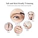 TOUCHBeauty Electric Eyebrow Trimmer for Women Portable Eyebrow Hair Remover Metal Cover, Battery Powered Ladies Hair Shaver Silver