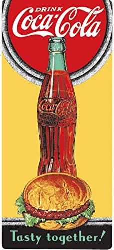 Coca-Cola Hambuger Tin Fridge Magnet