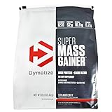 Dymatize Nutrition Super Mass Gainer, Strawberry , 12-Pound