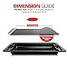 HelferX Defrosting Tray Rapid Thaw | Thawing Plate for fast defrosting of frozen foods | Premium Quality Defrost Tray | With bonus Drip tray and silicone sponge | Extra Thick (3mm) Non-stick
