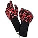 Bruella™ BBQ Grilling Gloves with Silicone | Extra Long Sleeves to Prevent Forearm Burns | Heat Resistant Oven Mitts to 932°F / 500°C