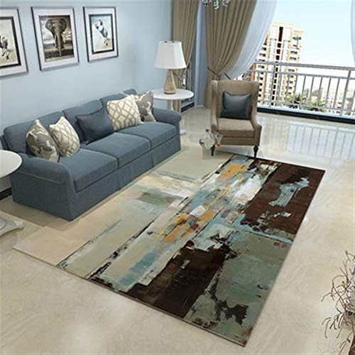 Ommda Vintage Abstract Printing Floor Designer Carpet Anti Slip Area Rugs for Living Room Home 7mm 200x300cm