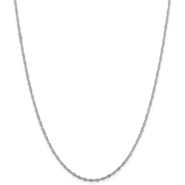 Amazon.com: Solid 925 Sterling Silver 1.75mm Unique Wave