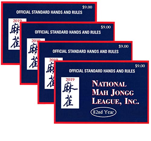 National Mah Jongg League 2019 Large Size Card - Mah Jongg Card - 4 Pack