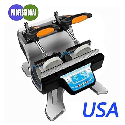 Double Station Mug Heat Press Machine DIY Sublimation Two Cups At a Time