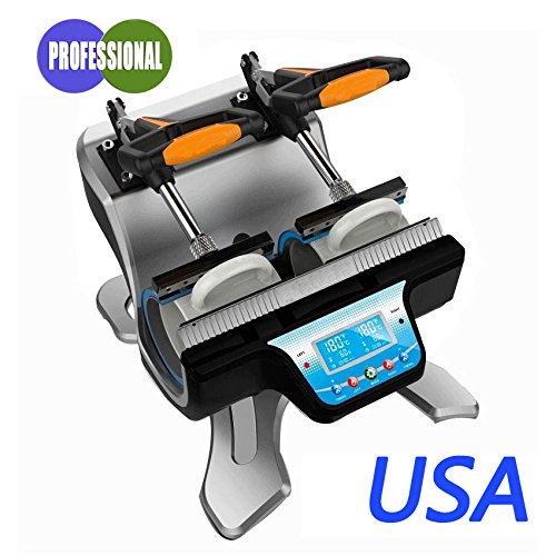 Double Station Mug Heat Press Machine DIY Sublimation Two Cups At a