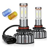 JamieWIN 9005 Led Headlight Bulbs 12000LM 100W with 4 Sides CSP Chips All in One Hb3 High Beam 3000K Yellow/6000K Cool White/8000K Blue Car Truck Motorcycle Lamp Replacement