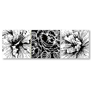 3 Piece Canvas Wall Art-Romantic Flower-Canvas Prints Home Artwork Decoration for Living Room,Bedroom - 12"x12"x3 Panels