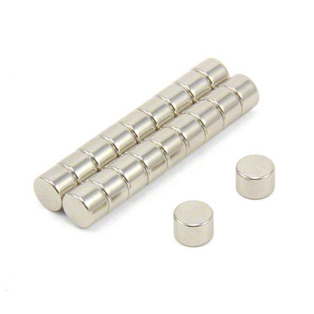 N35 Neodymium Magnet for Arts, Crafts, Model Making, DIY, Hobbies, Science, Office and Home - 7mm dia x 5mm thick - 1.4kg Pull - Pack of 20