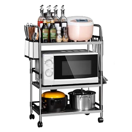 LIANGJUN especiero Estante De Cocina Microondas Metal ...