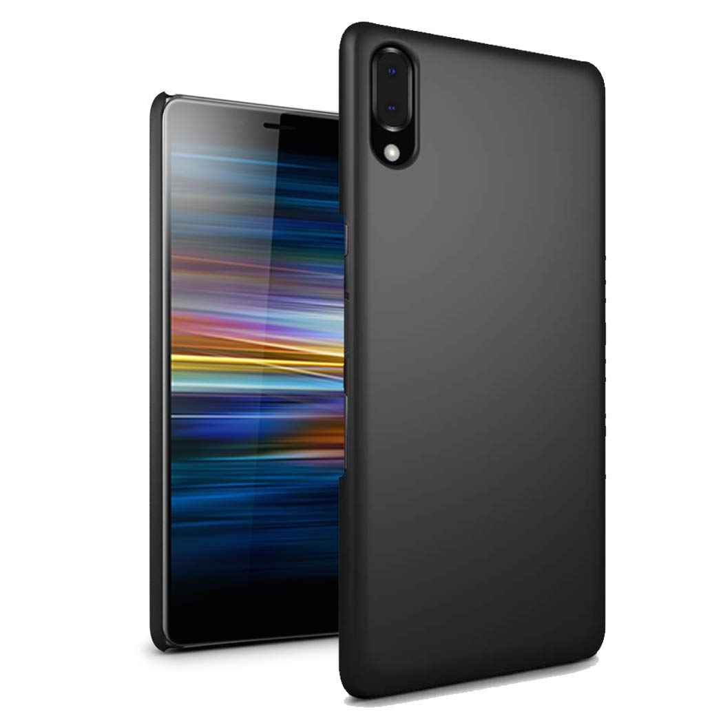 GAPlus Sony Xperia L3 5.7" Case - Ultra Slim Thin Armour Hard Case - Matte Rubberized Cover For Sony Xperia L3 (Black)