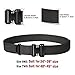 Webbing Riggers Gun Belt for Men' SANSTHS Tactical Metal Buckle Outdoor Pants Belt with Velcro Suits 44'' Waist