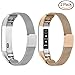 GreenInsync Compatible Fitbit Alta Bands Milanese, for Fitbit Alta HR Stainless Steel Replacement Accessories Band Small Large for Fitbit Alta Wristband W/Loop and Magnet Lock Women Men Girls Boys