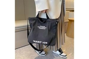 Japanese Canvas Messenger Bags, Men and Women Thickened Handbags, Large Capacity Tote Bag, 60 * 43cm
