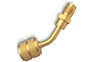 Tryon R410A System Charging Adapter - for Ductless Mini-Split Air Conditioners, Heat Pumps, and Inverters - 5/16 Female, 1/4 Male SAE