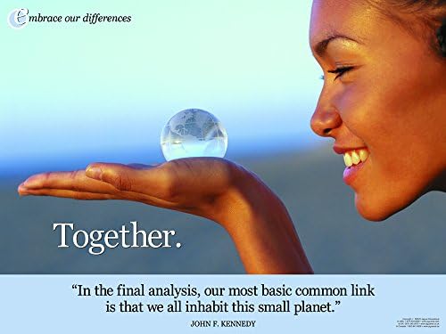 In the Final Analysis We All Inhabit This Small Planet Laminated Motivational Poster Featuring a Quote By Our 35th President John F. Kennedy