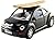 Set of 4: 5" Volkswagen New Beetle with Surfboard 1:32 Scale (Black/Green/Red/Yellow)