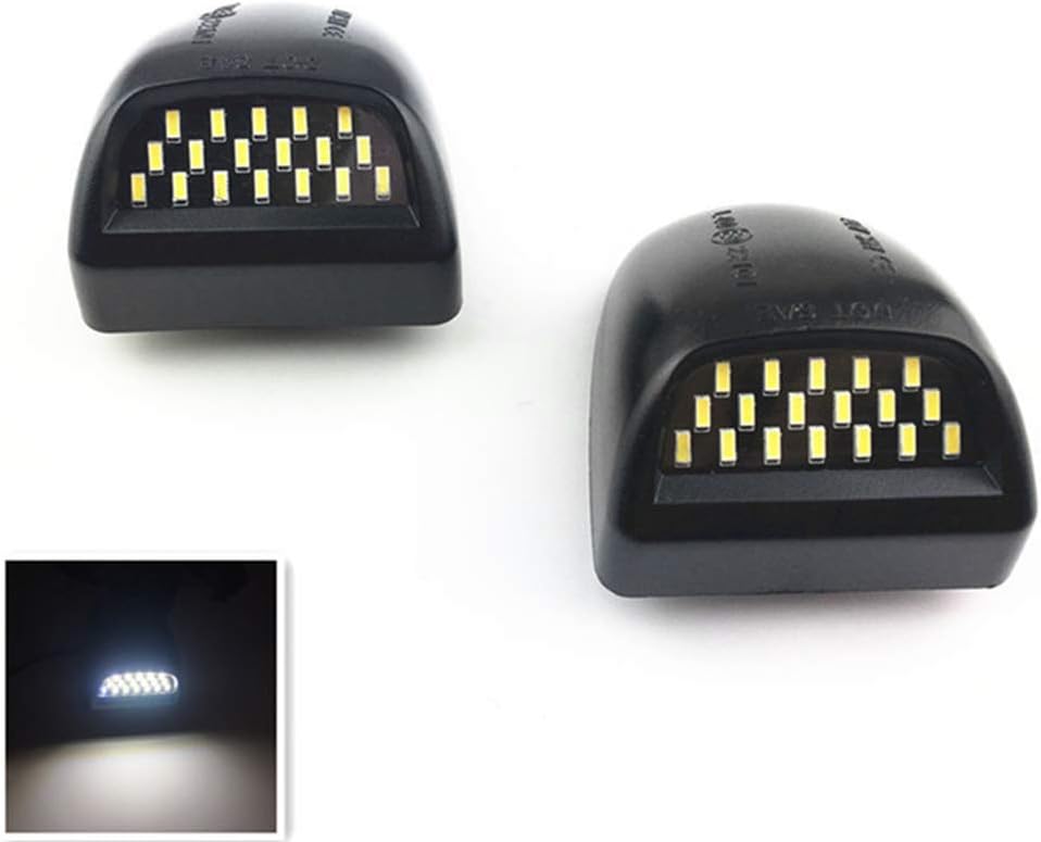 KKmoon 2pcs LED License Plate Lamp Car License Number Tag Lights for Chevy Silverado Tahoe GMC