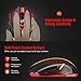 PICTEK Wireless Gaming Mouse [Silent Click] [2 Programmable Side Buttons] 2.4G Cordless Computer PC Gaming Mouse Laptop USB Gamer Mice, Advanced 2400 DPI Optical Sensor, 7-Button, Ergonomic Grips, Redthumb 4