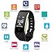 Fitness Tracker,Toprime Waterproof Bluetooth 4.0 OLED Touch Screen Smart Wristband,Heart Rate and Sleep Monitor for Android and IOS, White