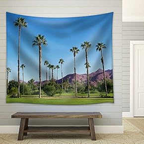 Tropical Landscape - Fabric Wall Tapestry Home Decor - 51x60 inches