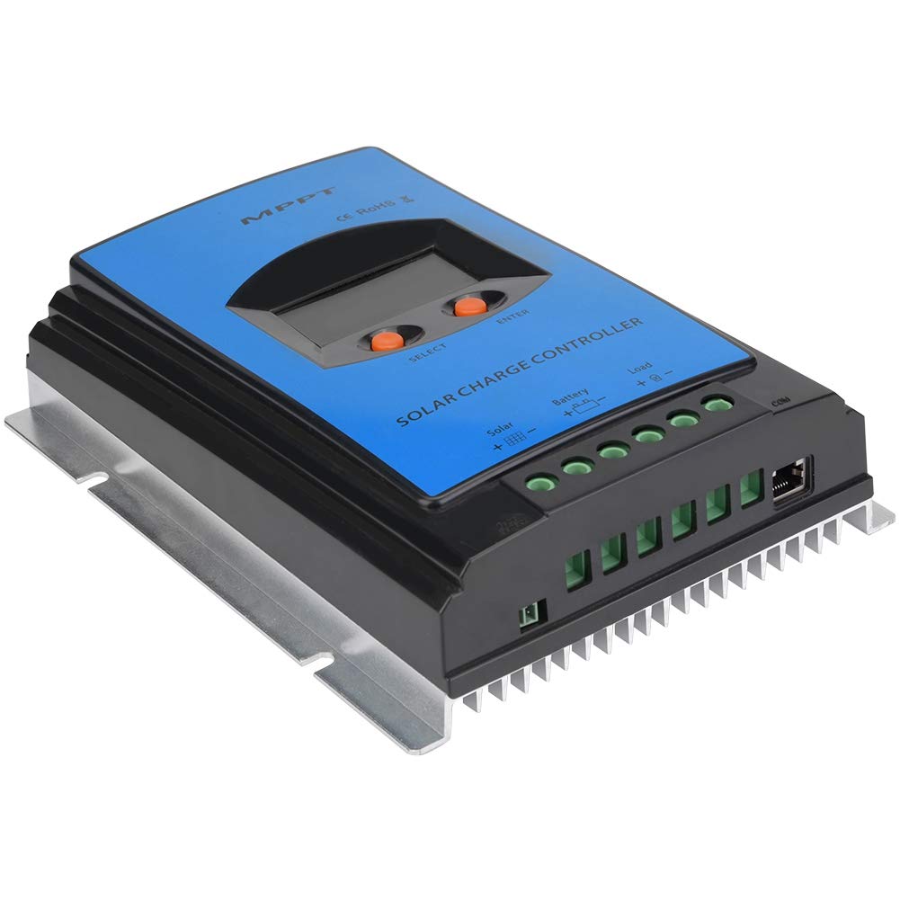 MPPT Solar Charge Controller, 12V/24V MPPT Solar Charge Controller Solar Panel Battery, Auto Paramet