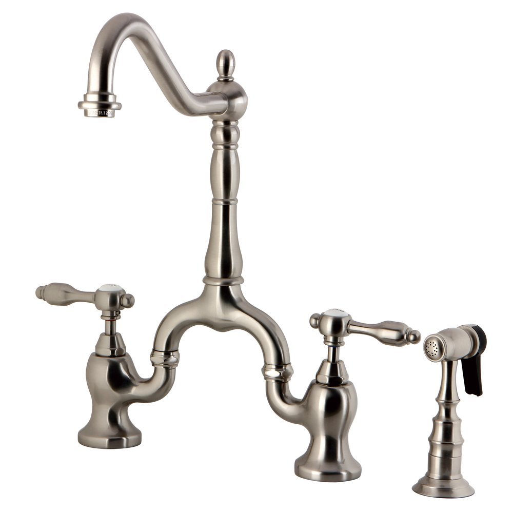 Best Kitchen Faucet Brushed Nickel Bridge